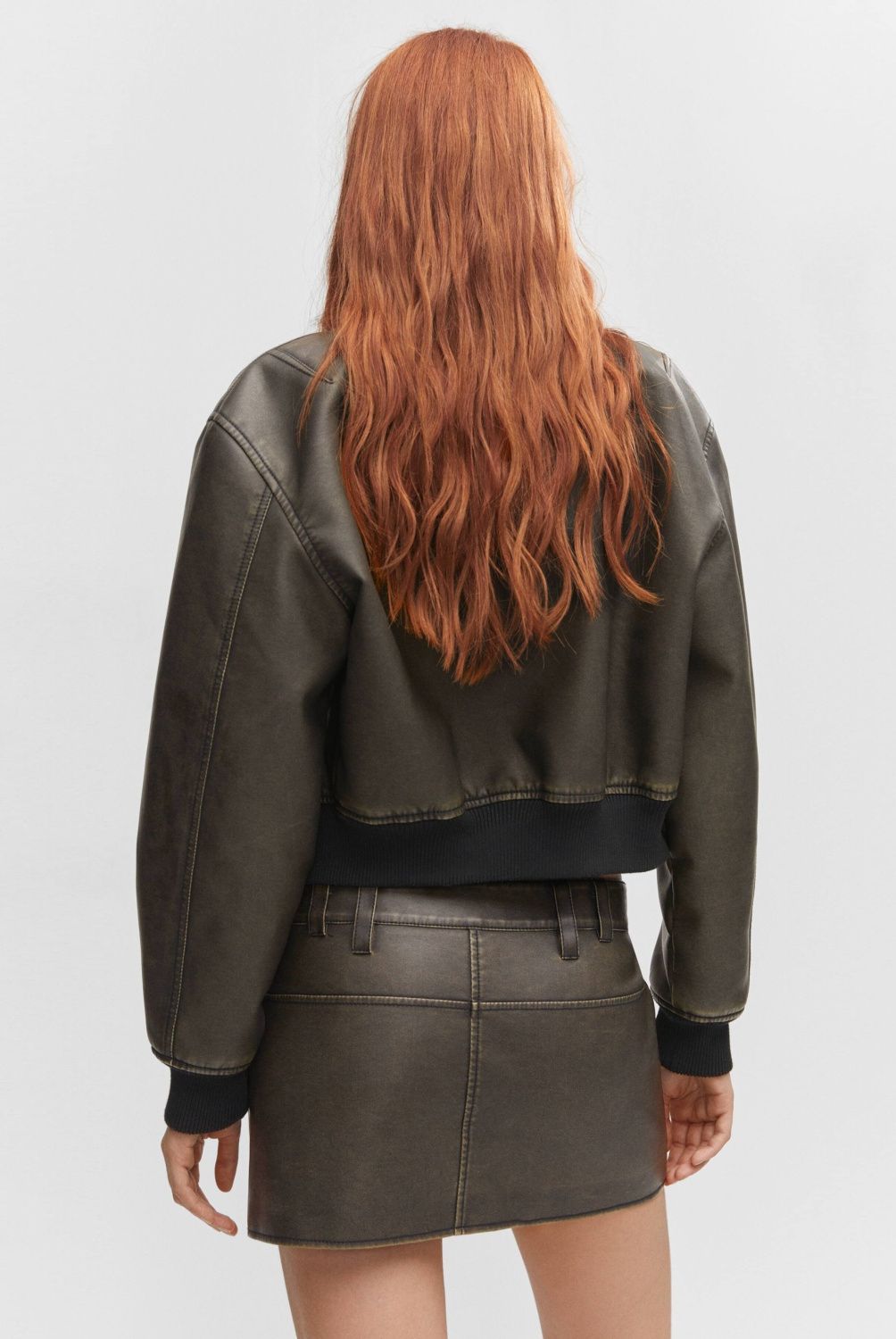MANGO - Chaqueta Bomber Efecto Desgastado Mujer Mango