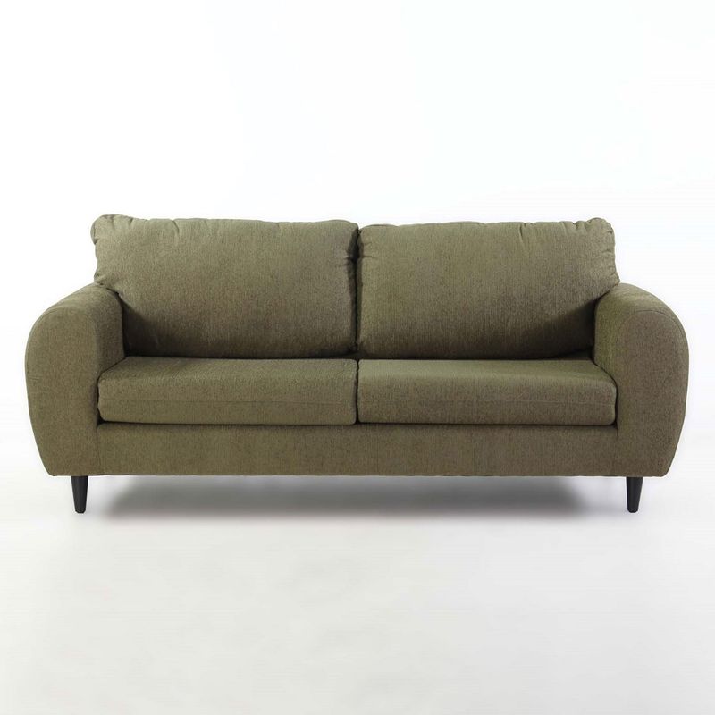 JDO & DESIGN - Sofa 3 Cuerpos Lean Tela Verde Mica
