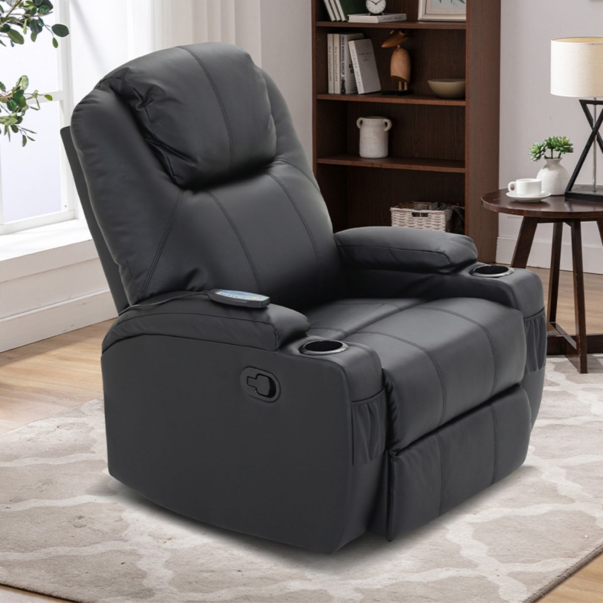 MICA - Berger Lhasa Multifunción Masaje Cuero Negro Mica