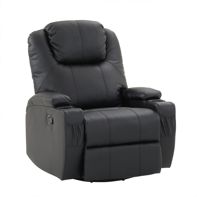 MICA - Bergere Mica Lhasa Multifunción Masaje Cuero Negro