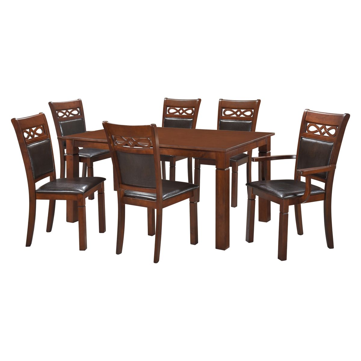 MICA - Juego de Comedor Capri + 4 Sillas +2 Sitiales Mica