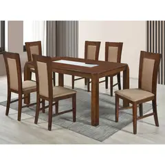 MICA - Juego de Comedor Bali + 6 Sillas