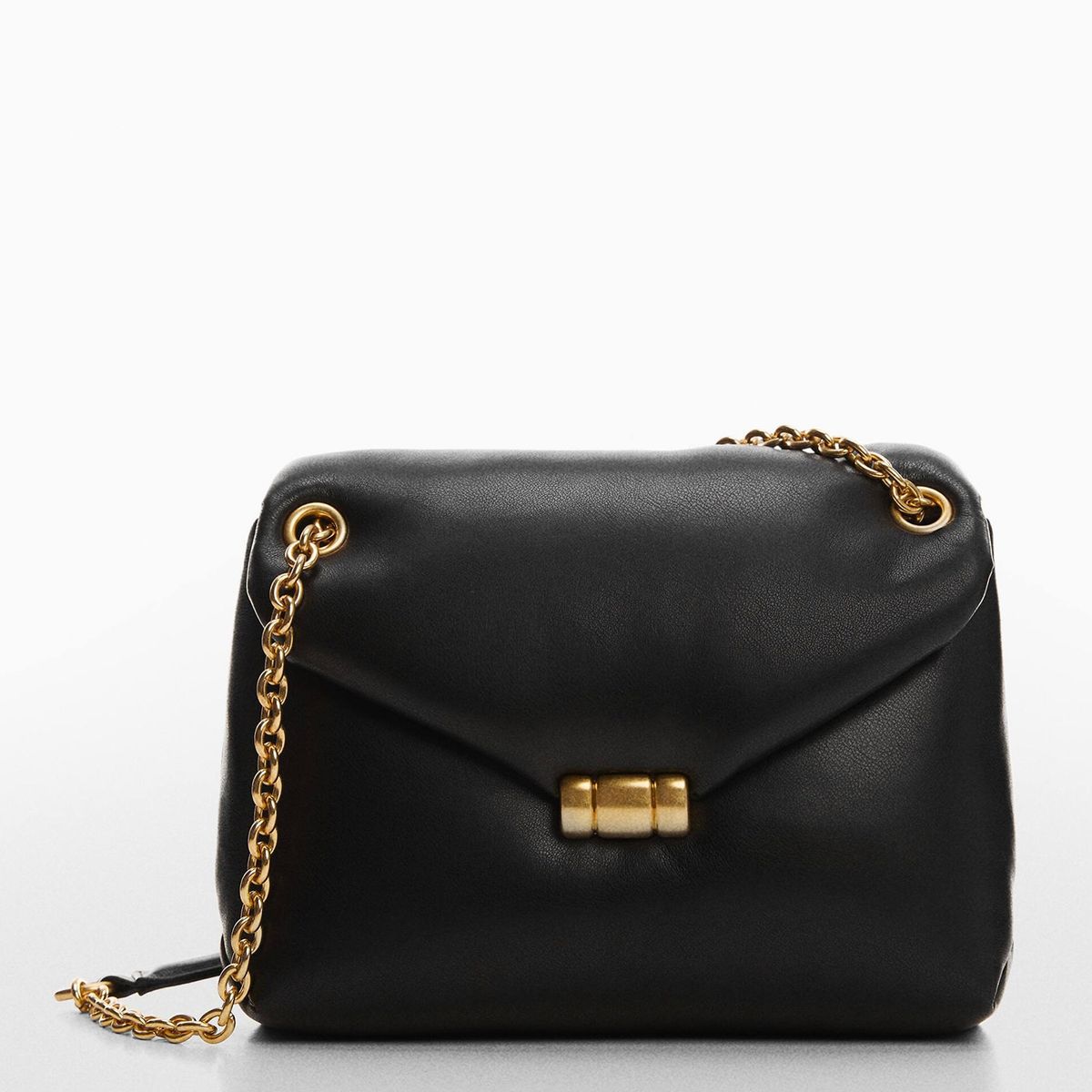 MANGO - Cartera Acolchado Asa Cadena Mujer Mango