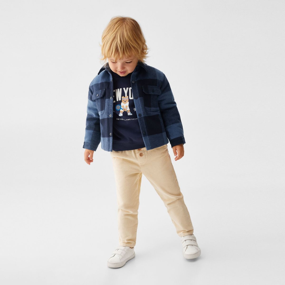 MANGO KIDS - Sobrecamisa Cuadros Bebé Niño Mango Kids