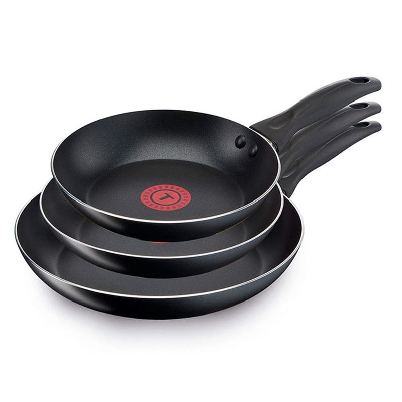 TEFAL - Set 3 Sartenes 20/24/26 cm Aluminio Easy Cook Tefal