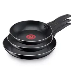 TEFAL - Set 3 Sartenes 20/24/26 cm Aluminio Easy Cook