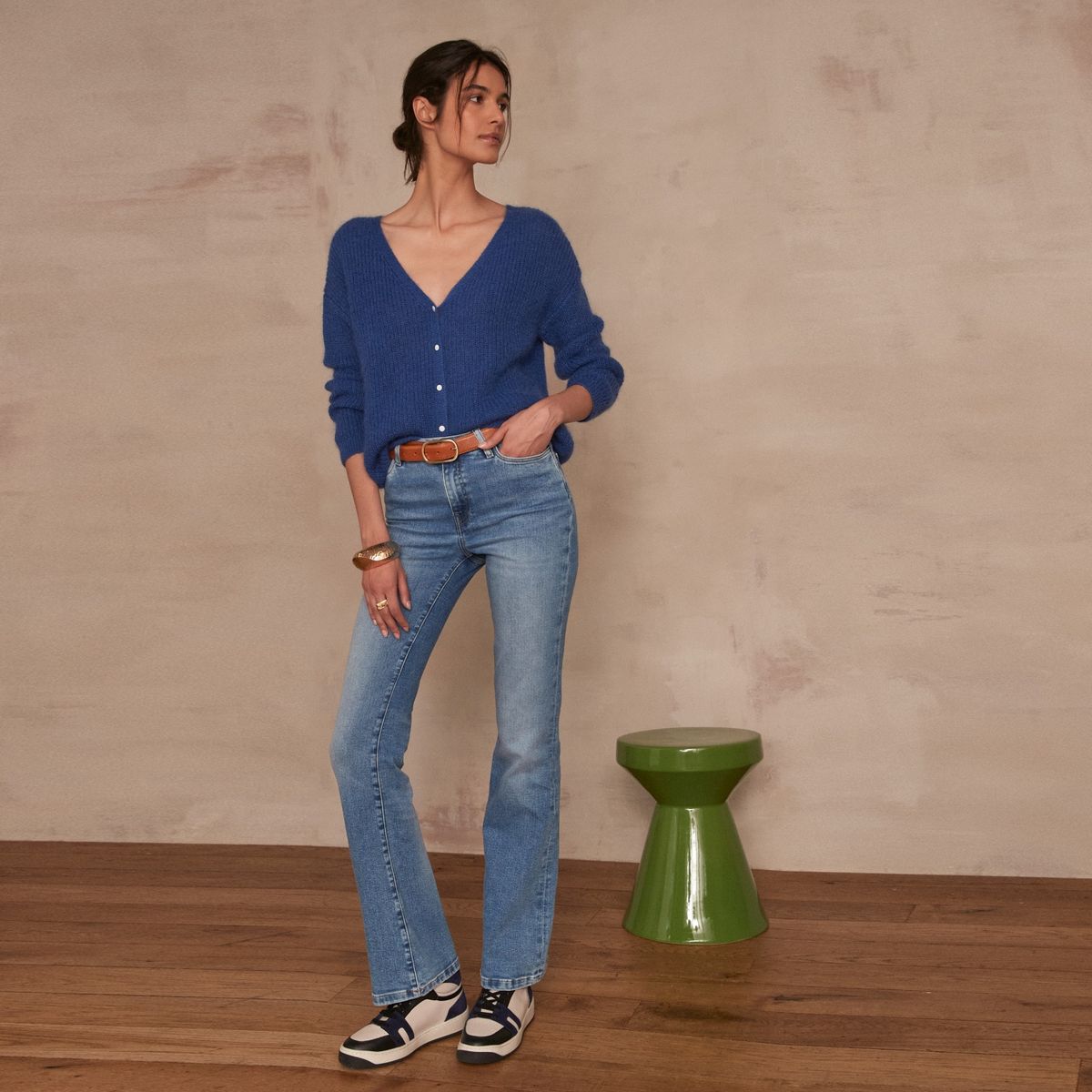 MAISON 123 - Jeans Flare Algodón Mujer 123