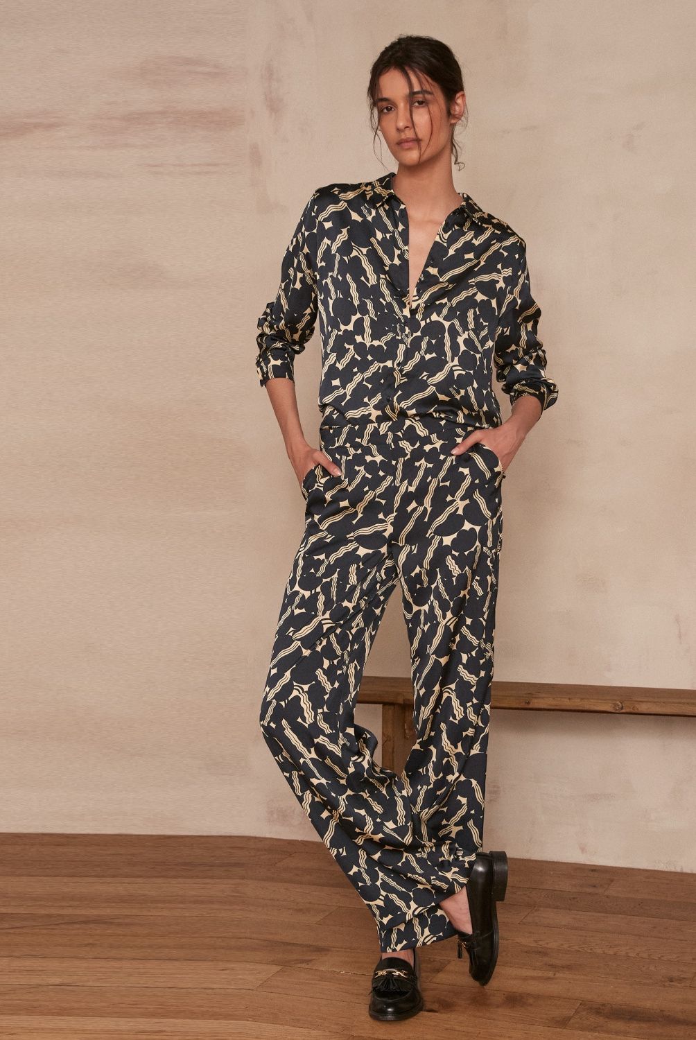 MAISON 123 - Pantalón Rectos Mujer 123