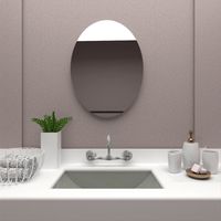 Espejo Napoli Rectangular Vidrio Ovalado