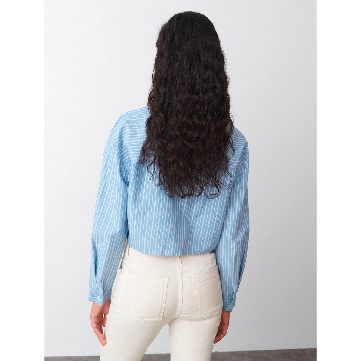 BROWNIE - Blusa Cropped Rayas Mujer Brownie