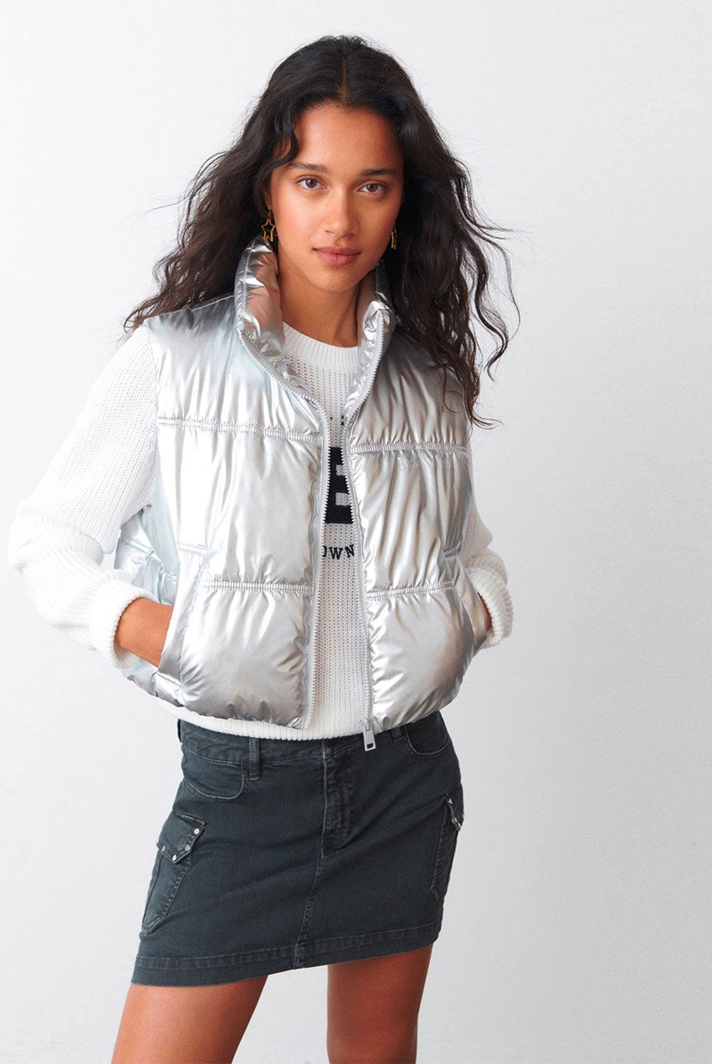 BROWNIE - Parka Acolchado Vinilado Mujer Brownie