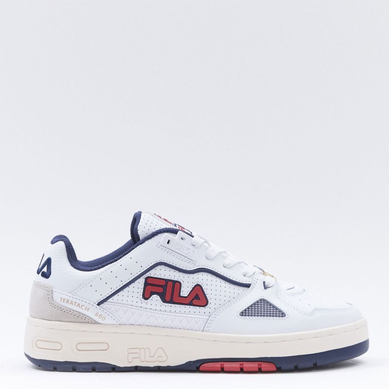 FILA - Teratach 600 Zapatilla Urbana Hombre Cuero Blanco Fila