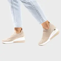 XTI - Zapatilla Urbana Mujer Beige