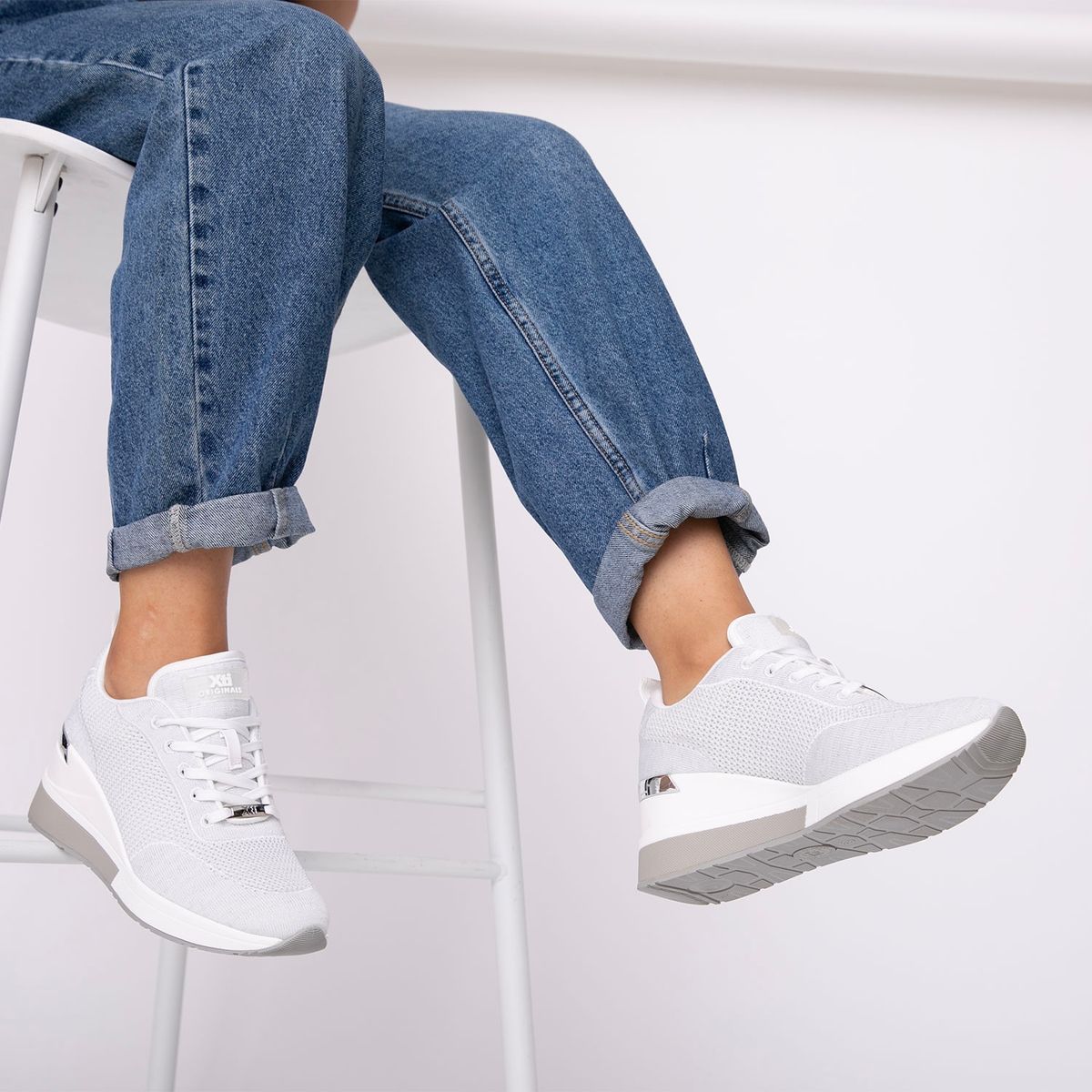 XTI - Zapatilla Urbana Mujer Blanco Xti