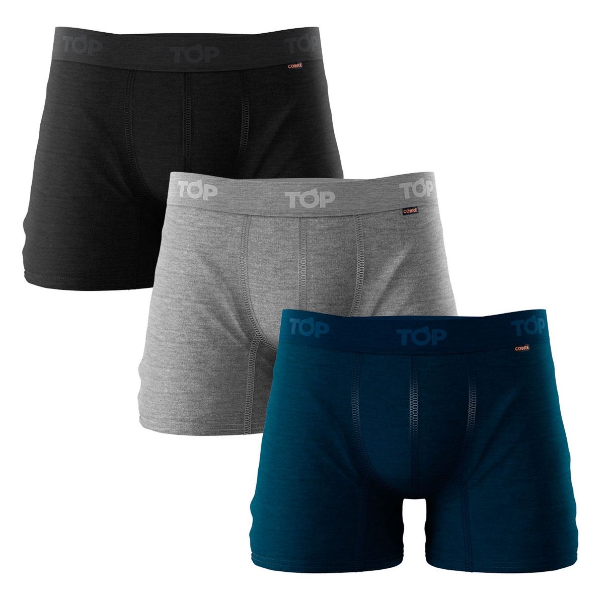 TOP - Pack De 3 Boxer Hombre Algodón Top