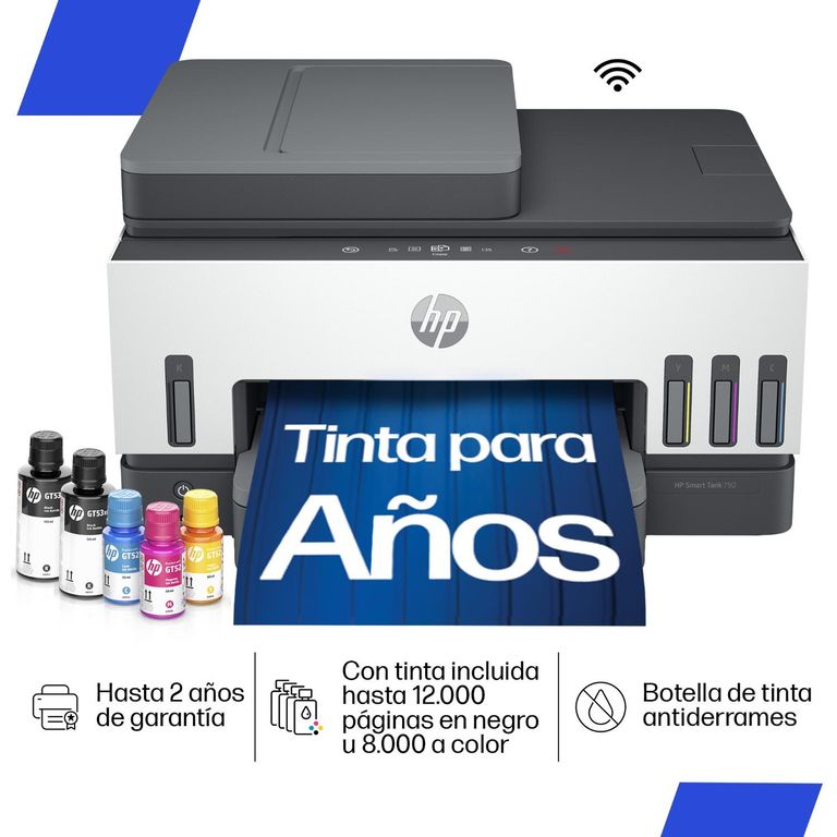 Impresora Multifuncional Smart Tank 790 Tanque de Tinta Color Wi-Fi ADF Duplex Ethernet Pantalla Táctil