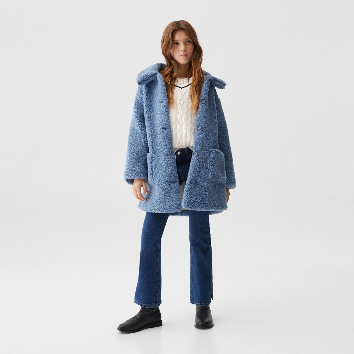 MANGO KIDS - Abrigo Borreguito Niña Mango Kids