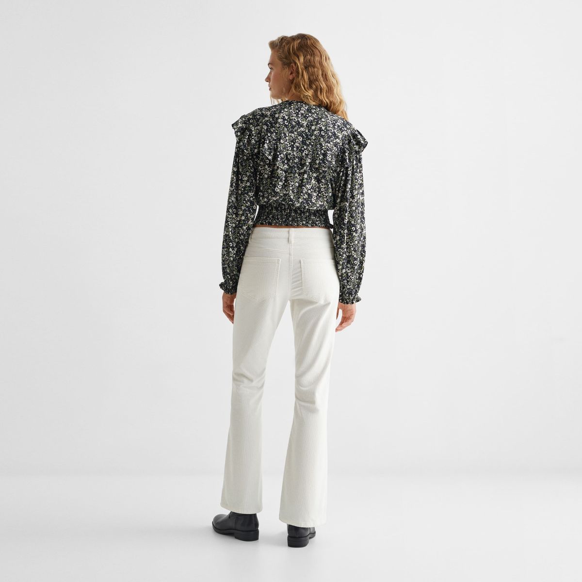 MANGO TEEN - Pantalón Recto Micropana Mujer Mango Teen