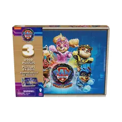 PAW PATROL - Mighty 3 Puzzles Madera