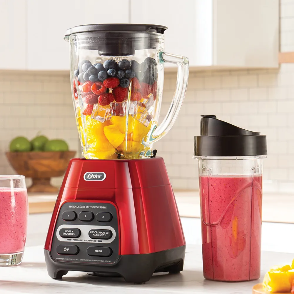 Oster Licuadora Reversible Pantalla Táctil 1.5 L Rojo BLSTPYG1310RBG, foto 4