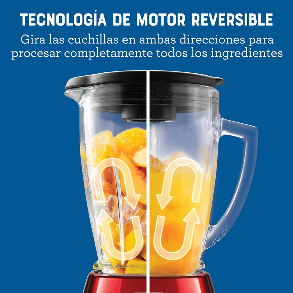 Oster Licuadora Reversible Pantalla Táctil 1.5 L Rojo BLSTPYG1310RBG, foto 8