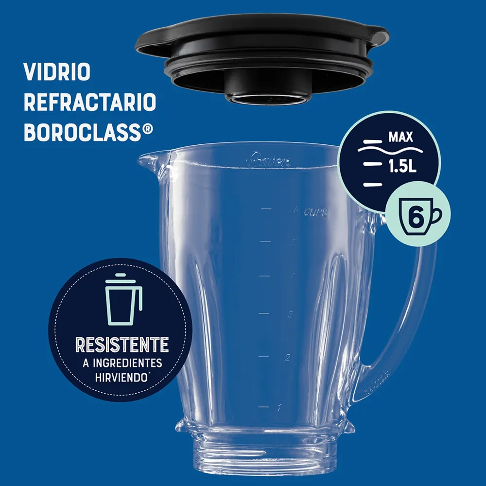 Oster Licuadora Reversible Pantalla Táctil 1.5 L Rojo BLSTPYG1310RBG, foto 12