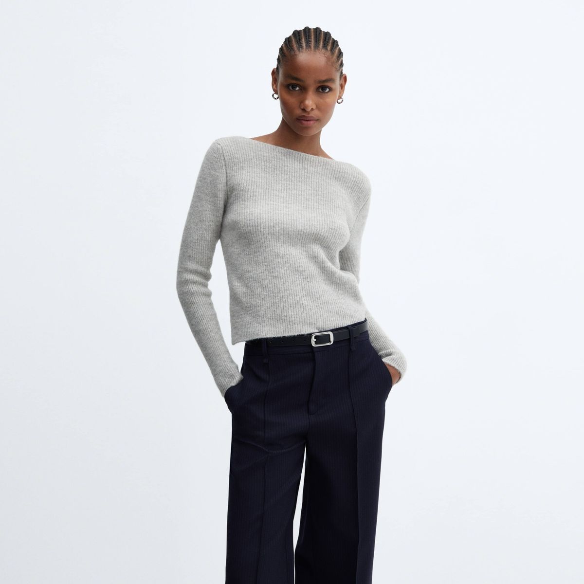 MANGO - Sweater Cuello Barco Mujer Mango