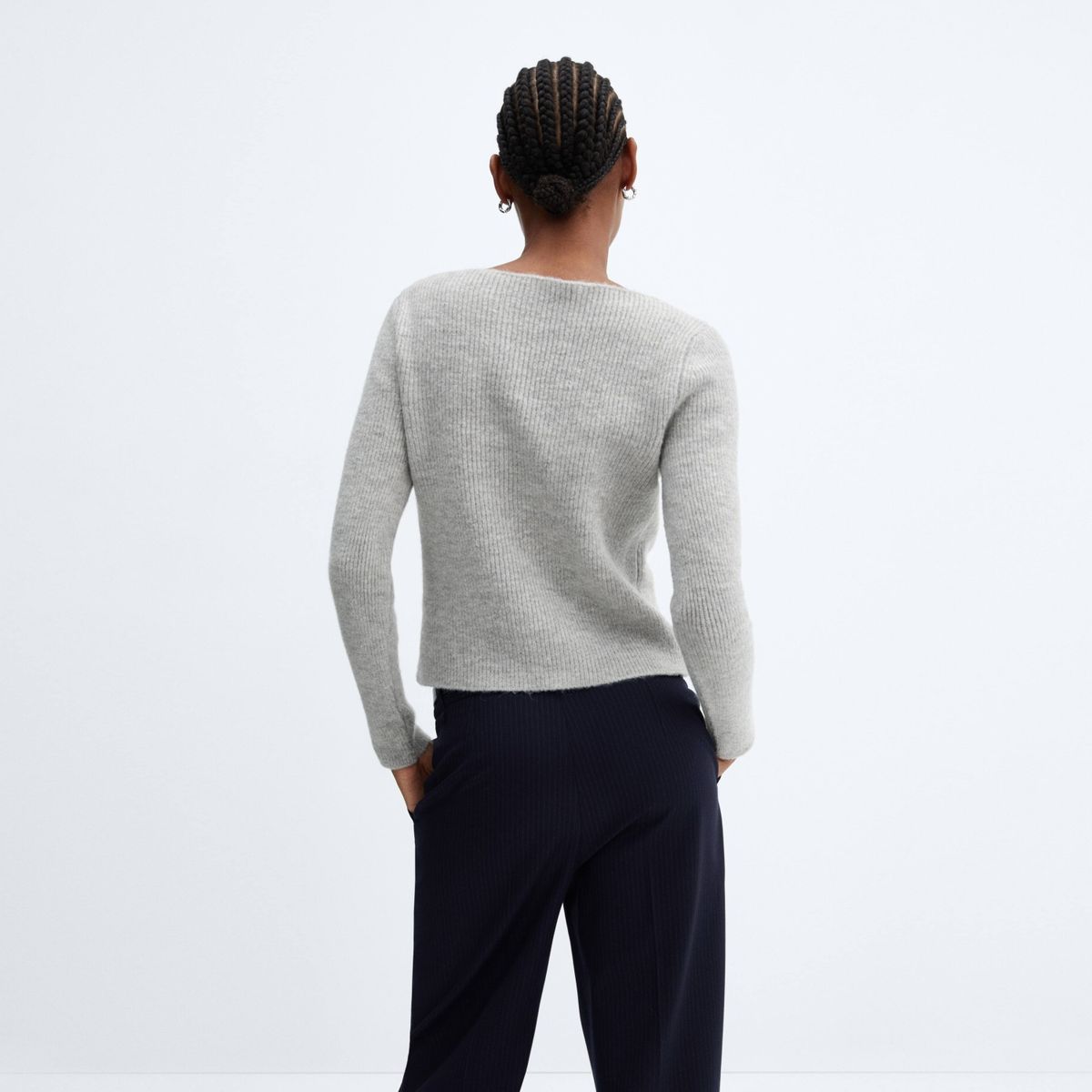 MANGO - Sweater Cuello Barco Mujer Mango