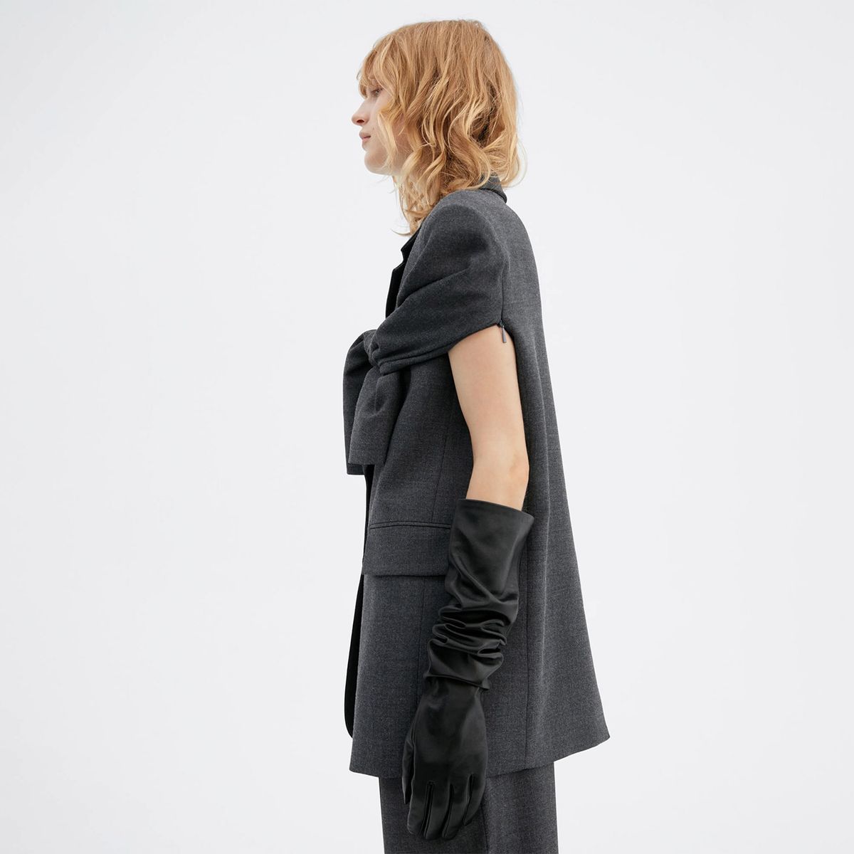 MANGO - Guantes Largos Piel Mujer Mango