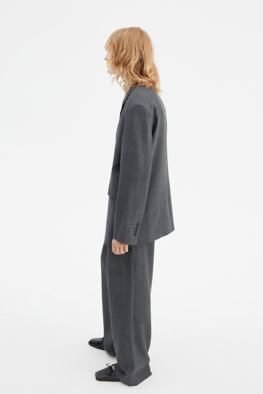 MANGO - Pantalón Traje Lana Mujer Mango