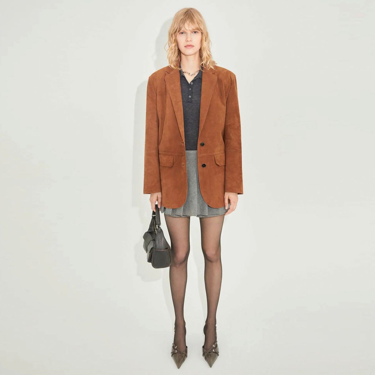 MANGO - Falda Pantalón Plisada Mujer Mango