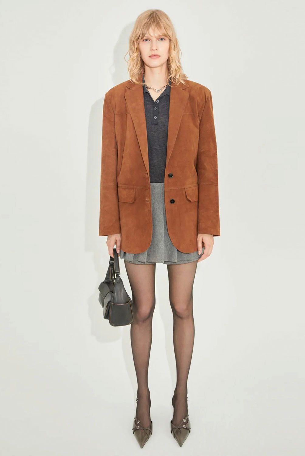 MANGO - Falda Pantalón Plisada Mujer Mango