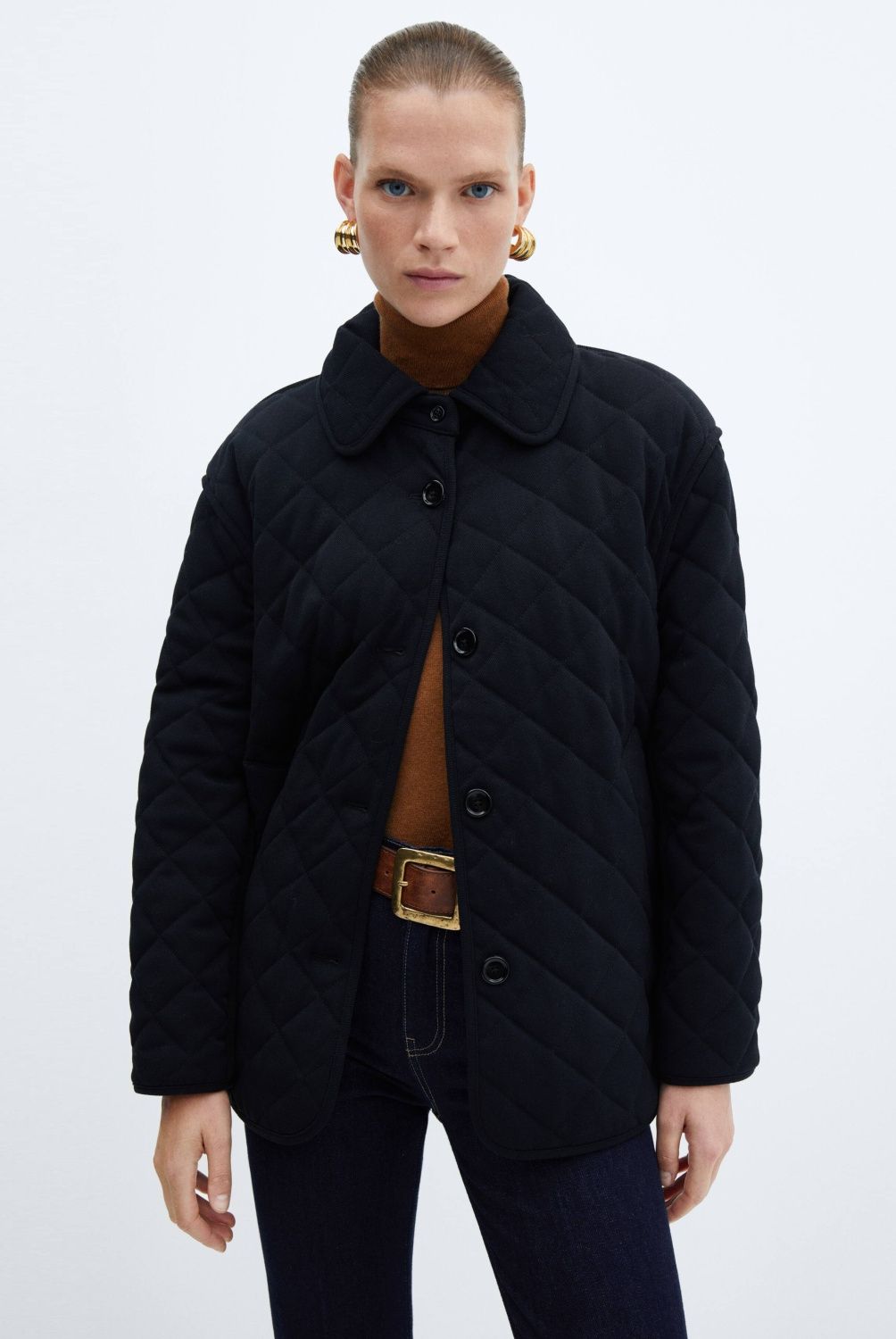 MANGO - Chaqueta Acolchada Algodón Mujer Mango