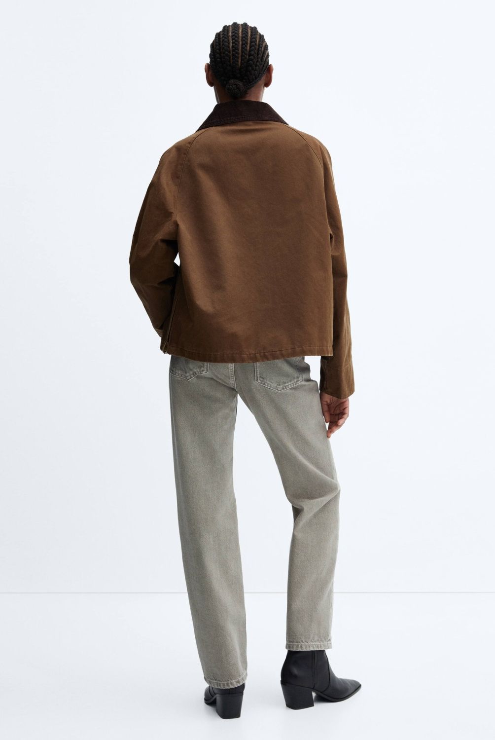 MANGO - Parka Efecto Encerado Mujer Mango