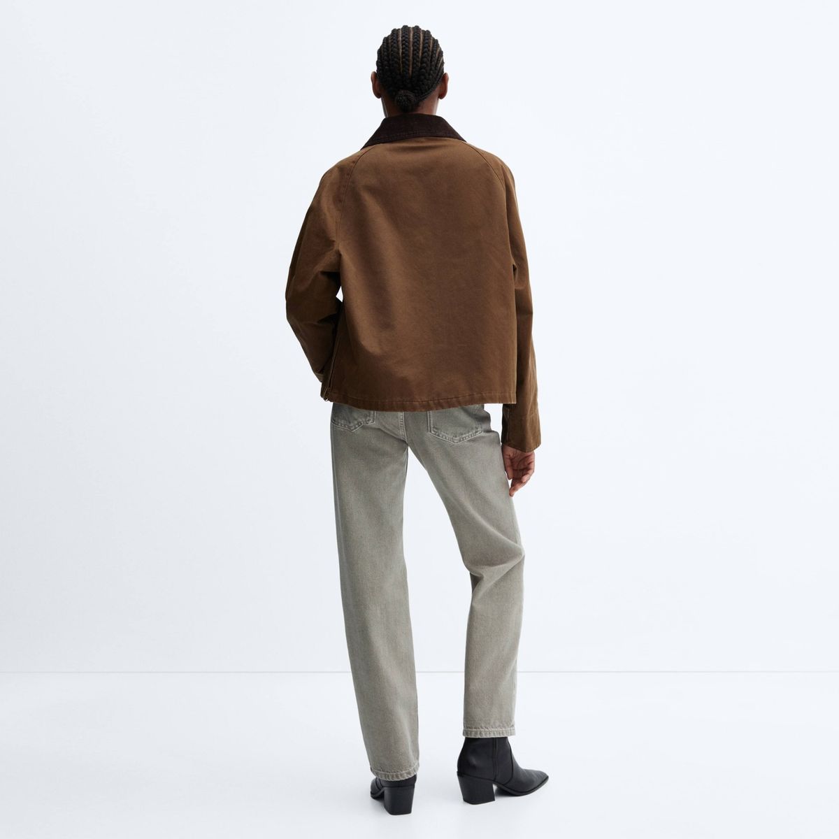 MANGO - Parka Efecto Encerado Mujer Mango