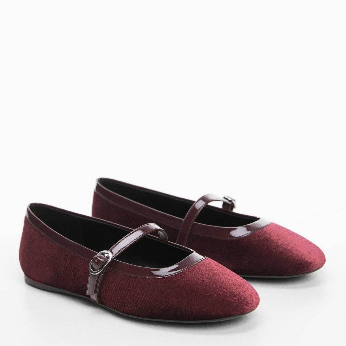 MANGO - Ballerina Mujer Rojo Mango