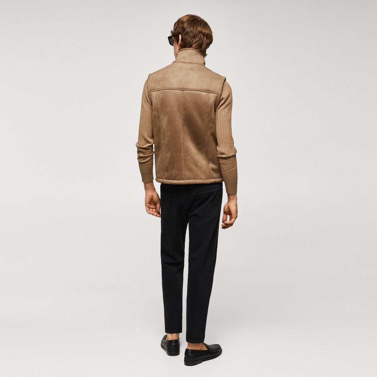 MANGO MAN - Chaleco Doble Faz Efecto Piel Hombre Mango Man