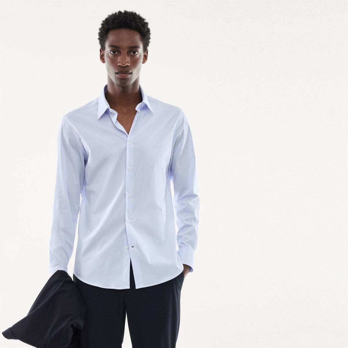 MANGO MAN - Camisa Traje Slim Fit Algodón Stretch Hombre Mango Man