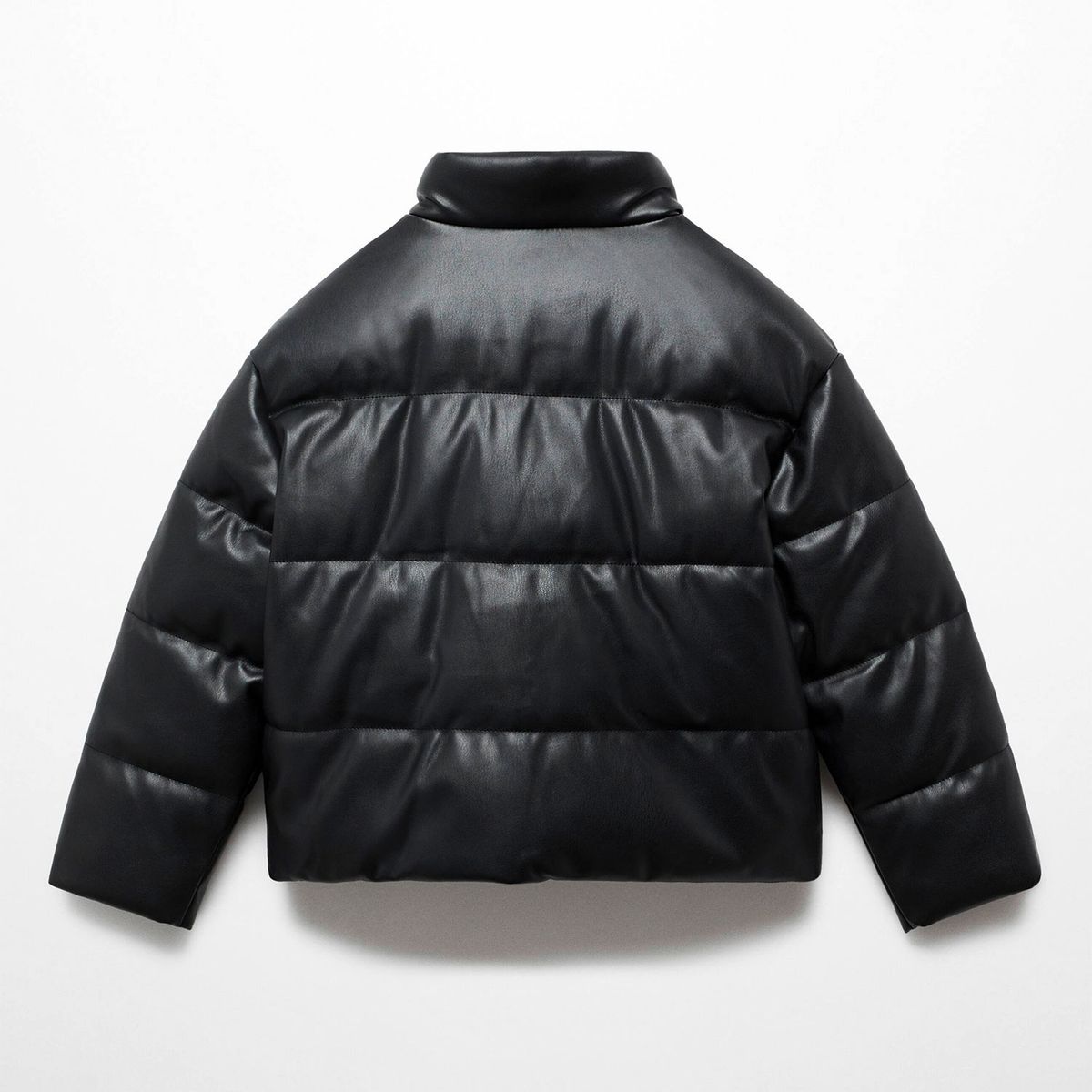 MANGO KIDS - Parka Acolchado Efecto Piel Niña Mango Kids