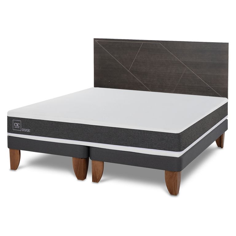 CIC Cama Europea Ortopedic 2 Plazas + Respaldo