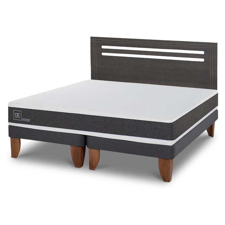 CIC Cama Europea Ortopedic 2 Plazas + Respaldo
