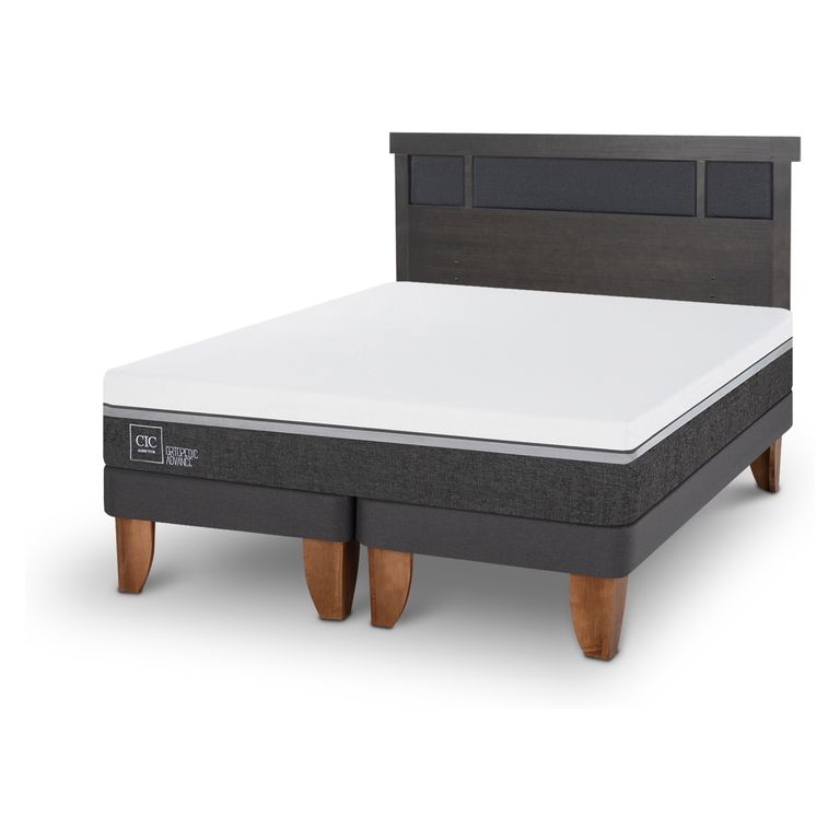 CIC Cama Europea Ortopedic 2 Plazas + Respaldo