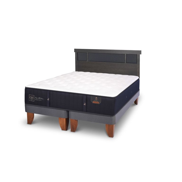 CIC Cama Europea Premium 2 Plazas + Respaldo