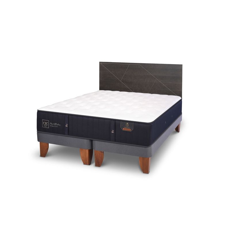 CIC - Cama Europea Premium King + Respaldo Cic