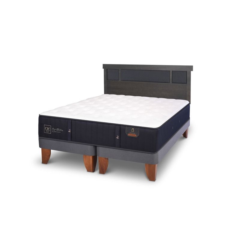 CIC - Cama Europea Premium King + Respaldo Cic