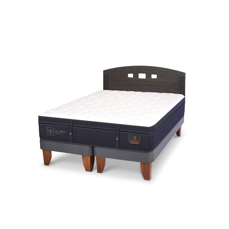 CIC Cama Europea Super Prem 2 Plazas + Respaldo