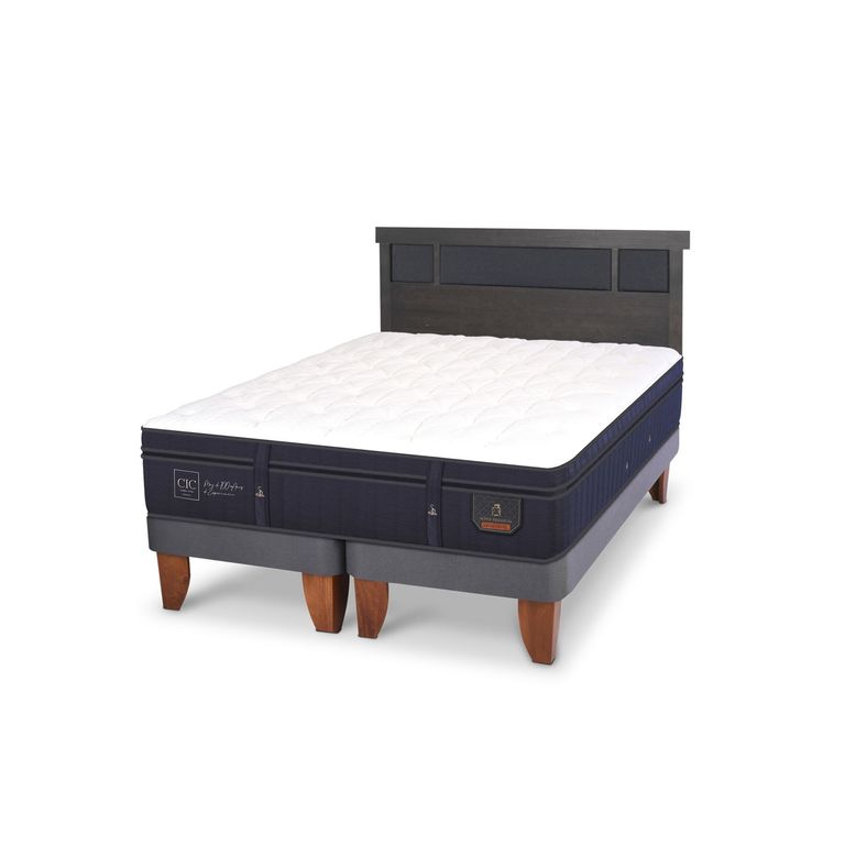 CIC Cama Europea Super Prem 2 Plazas + Respaldo