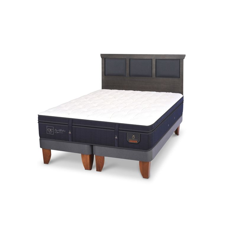 CIC Cama Europea Super Prem 2 Plazas + Respaldo