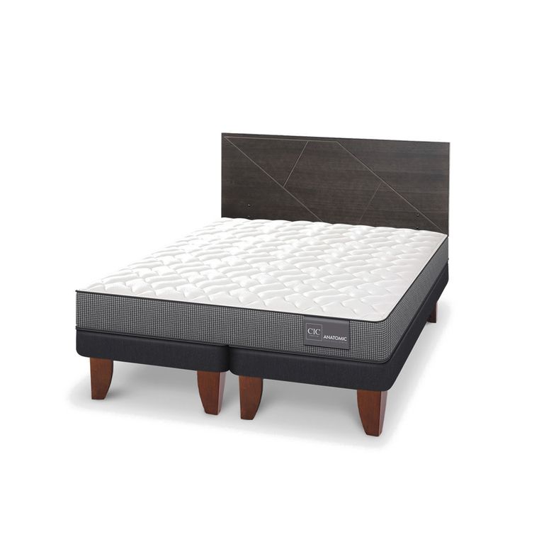 CIC Cama Europea Anatomic 2 Plazas + Respaldo