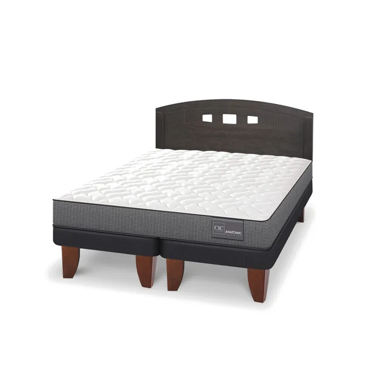 CIC Cama Europea Anatomic 2 Plazas + Respaldo